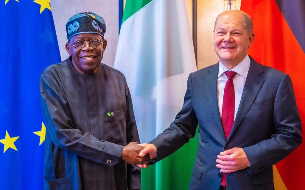 President Bola Tinubu welcomes German President