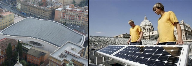 Vatican Photovoltaic Roof Installation