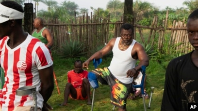 Amputees in Sierra Leone. Victims of amputations