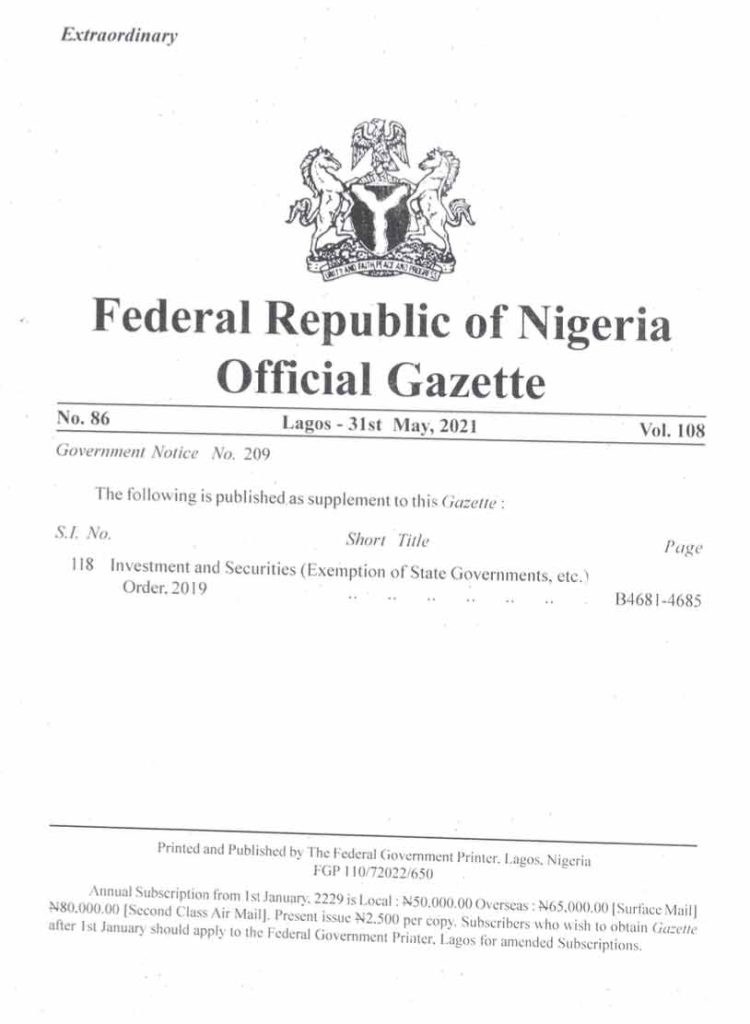 SEC Nigeria warns against unregistered platforms like CBEX in official statement.