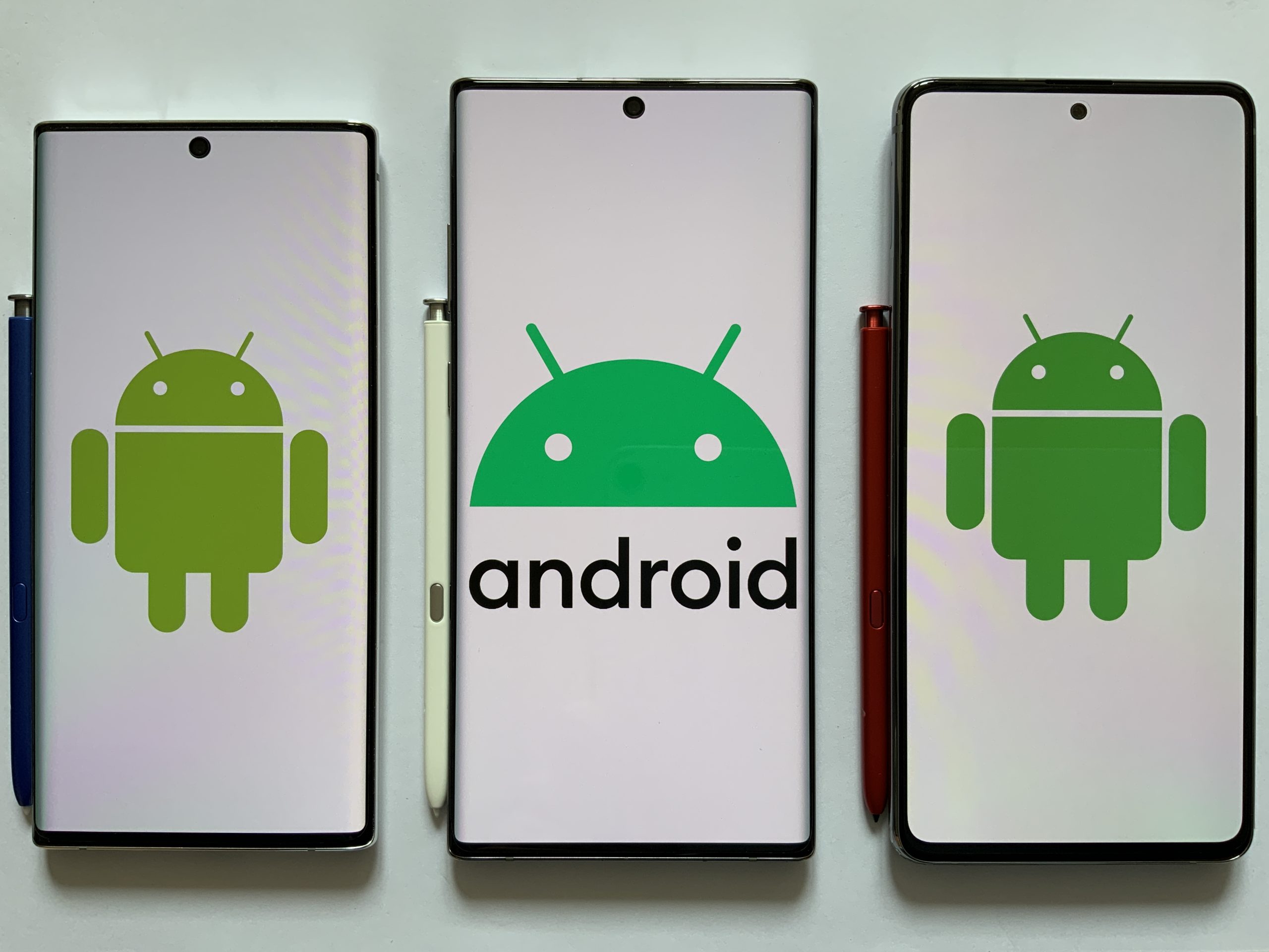 Google Android operating system on smartphones