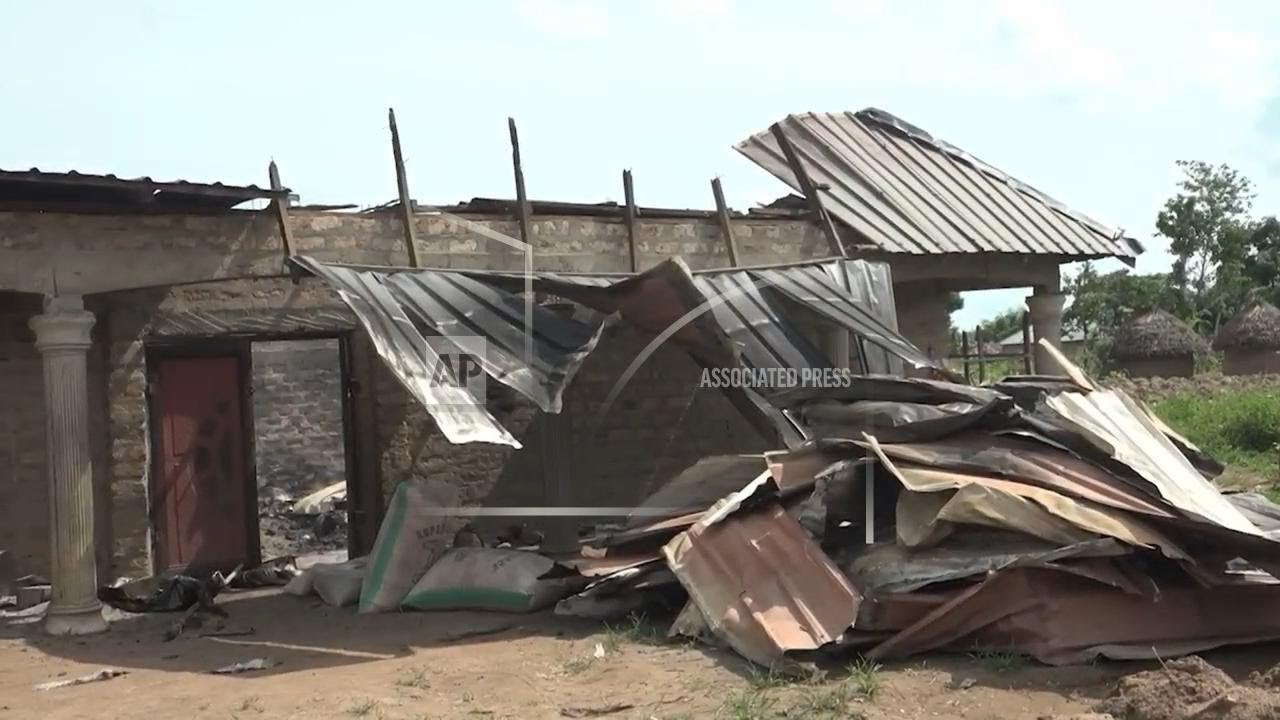 Yelewata Main Market after attack with destroyed stalls and debris