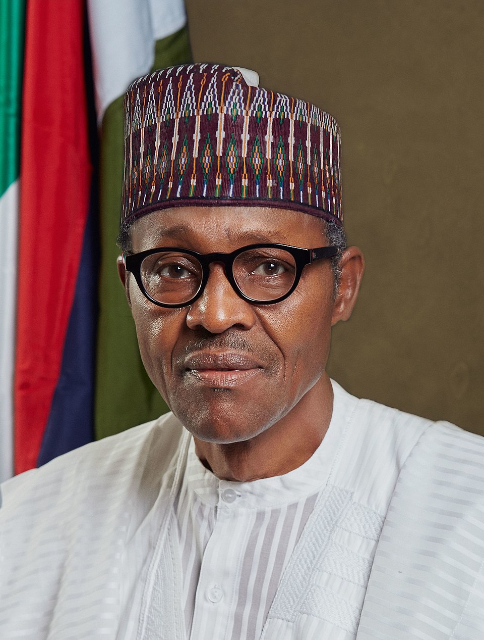 Portrait of Muhammadu Buhari, Nigeria's former president